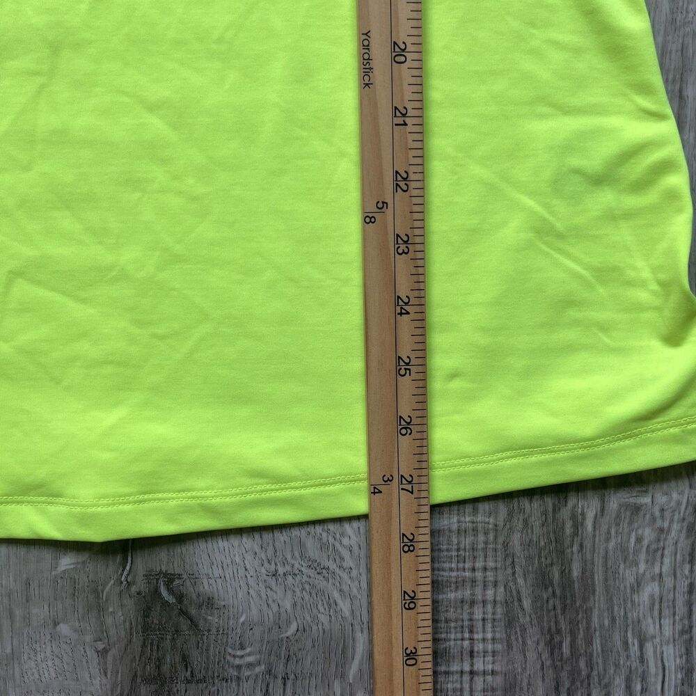 Nike Womens XL Pro Warm Dri-FIT 1/2 Zip Neon Yellow Training Pullover Base Layer - Picture 6 of 9